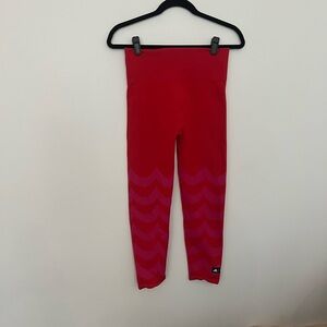 Adidas marimekko collab  pink and Red Leggings Ankle Length Fitted